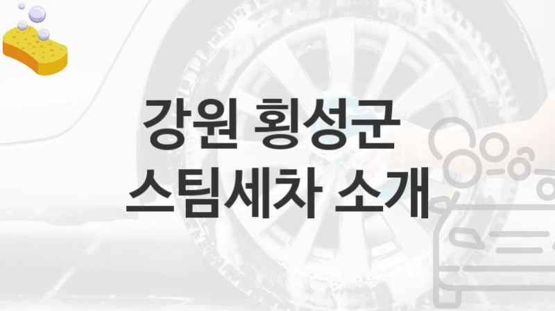 강원 횡성군 
스팀세차 소개