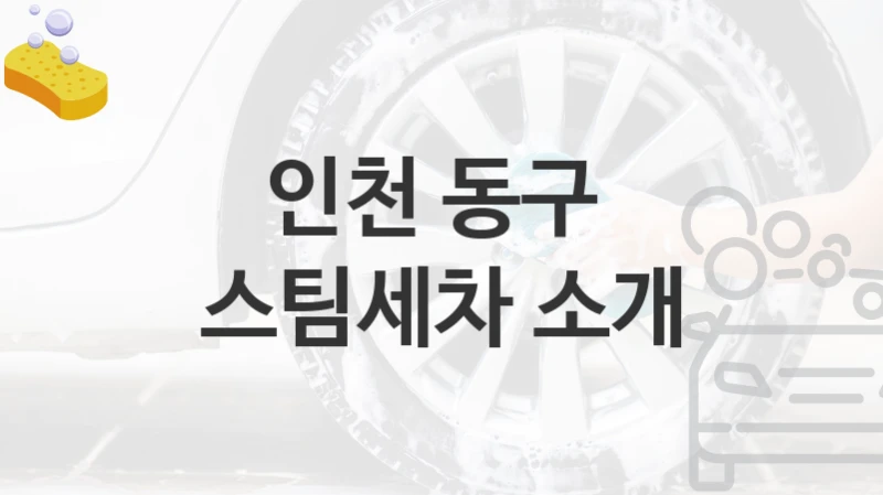 인천 동구 
스팀세차 소개