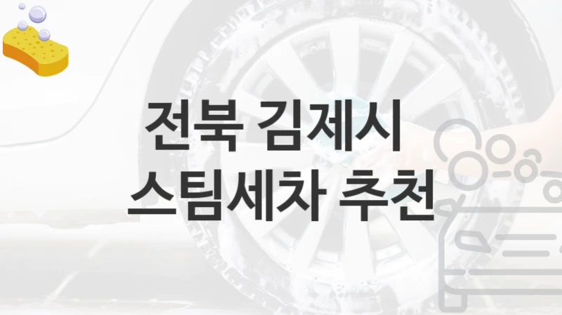 전북 김제시 
스팀세차 추천