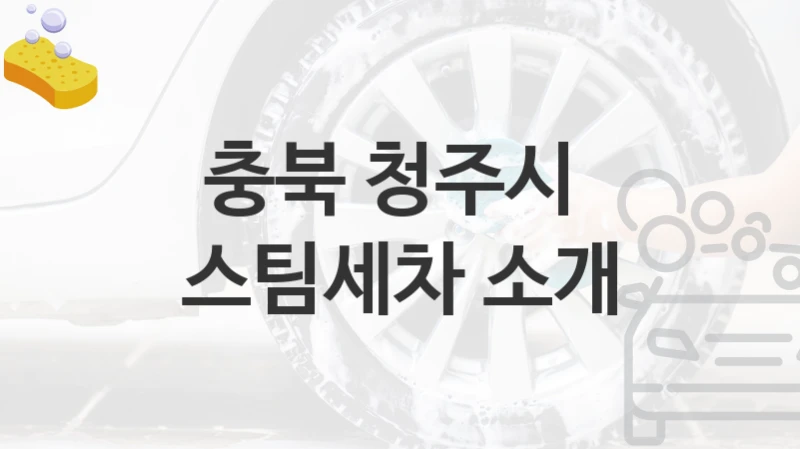 충북 청주시 
스팀세차 소개