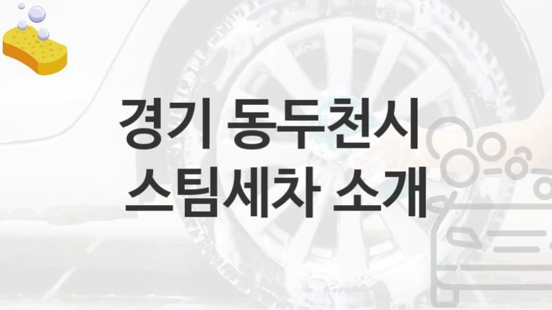 경기 동두천시 
스팀세차 소개