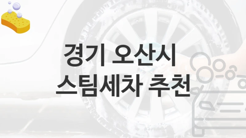 경기 오산시 
스팀세차 추천