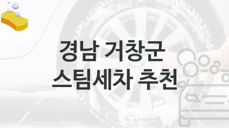 경남 거창군 
스팀세차 추천