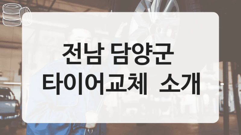 전남 담양군 
타이어교체  소개