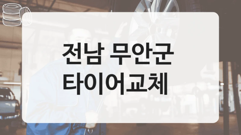 전남 무안군 
타이어교체