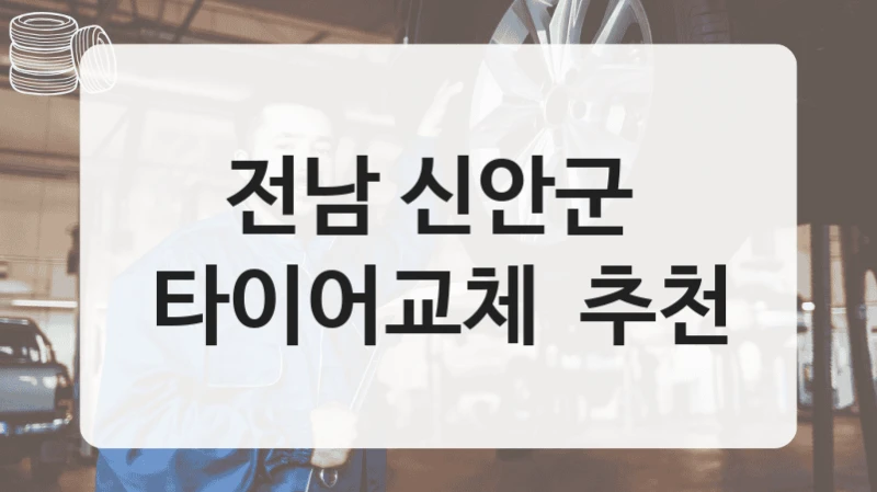 전남 신안군 
타이어교체  추천