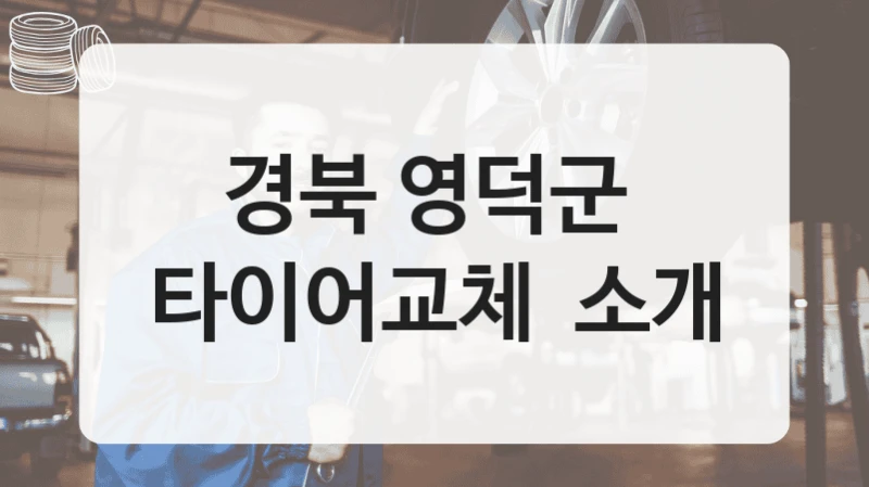 경북 영덕군 
타이어교체  소개